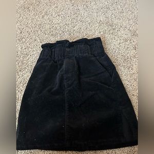 black denim skirt